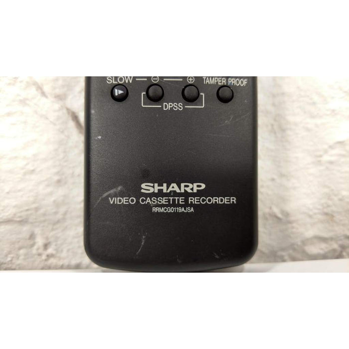 Sharp RRMCG0119AJSA VCR Remote Control