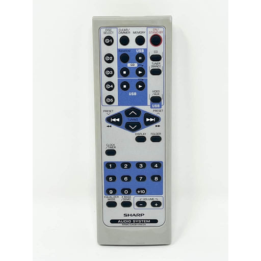 Sharp RRMCGA081AWSA Audio System Remote Control