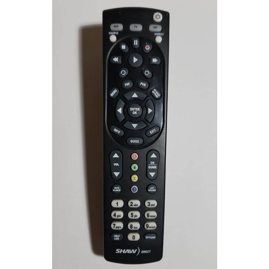 Shaw Direct IR/RF 600 Satellite TV Receiver Remote Control — Best Deal ...