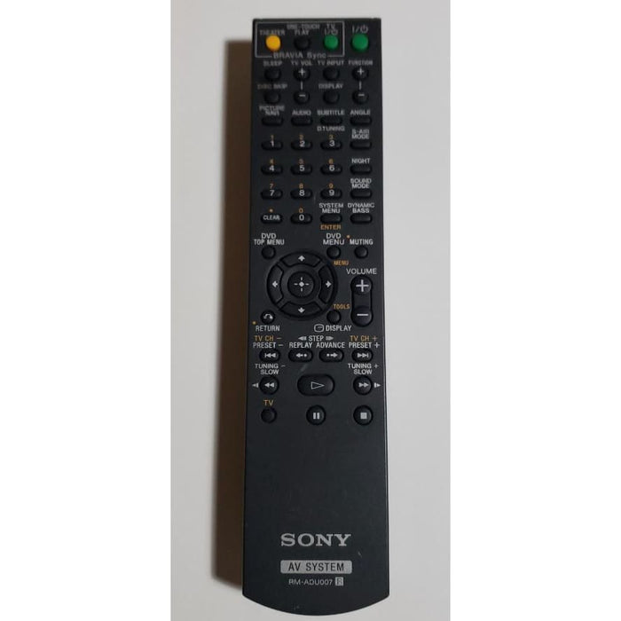 Sony RM-ADU007 A/V Receiver Remote Control