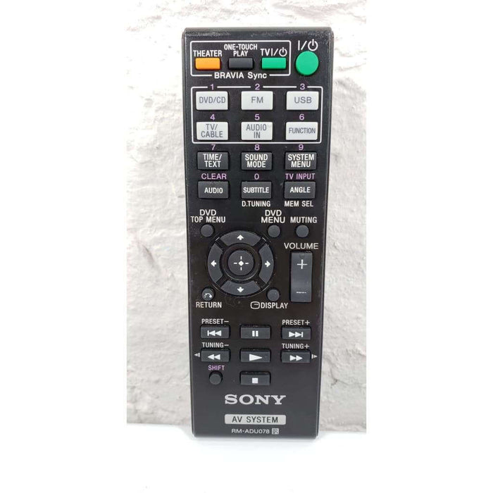Sony RM-ADU078 AV Audio Video System Remote Control