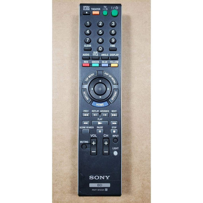 Sony RMT-B103A Blu-Ray DVD Player Remote Control