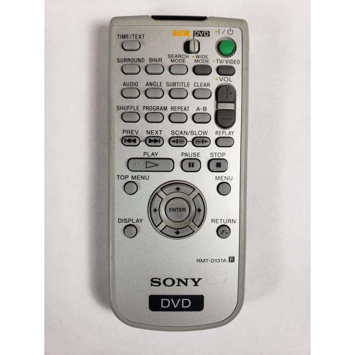 Sony RMT-D137A DVD Remote Control - Remote Control