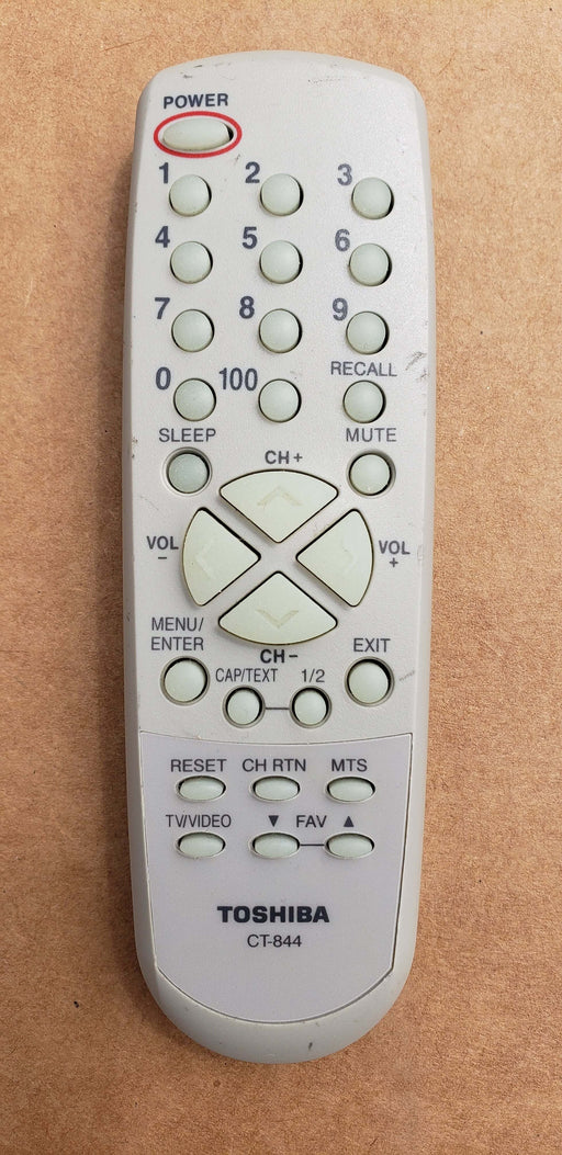 Toshiba CT-844 TV Remote Control