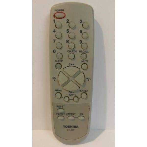 Toshiba CT-859 TV Remote 13A24 13A25 19A24 20AS26 19A26 14AF45 20A45C