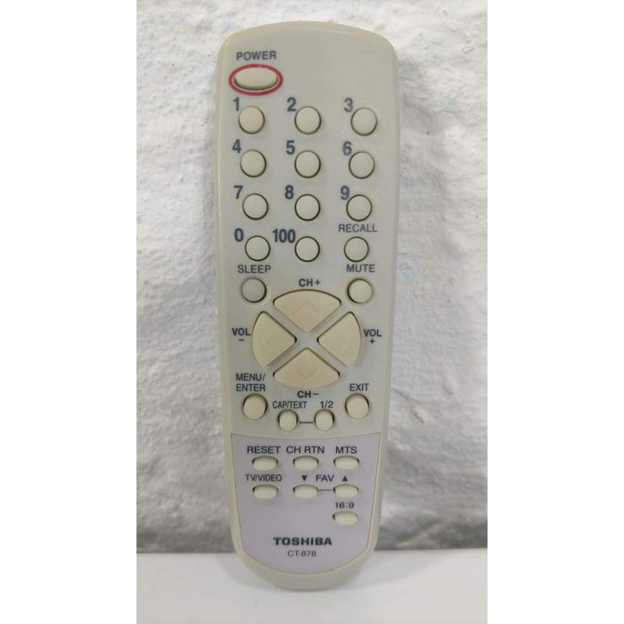 Toshiba CT-878 TV Remote for 14AF45 14AF46 14AF46C 20AF45 20AF46 - Remote Control