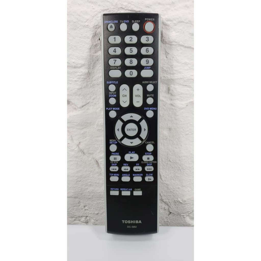 Toshiba DCSB2 TV DVD Combo Remote for MD13Q42 MD14F12 MD14F52 MD20F12 MD20F52 MD20Q42 MD24F52