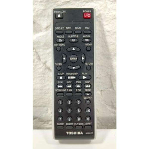 Toshiba SE-R0177 DVD Player Remote Control SD-3980 SD-3980SU SD-260SA SD-260SV