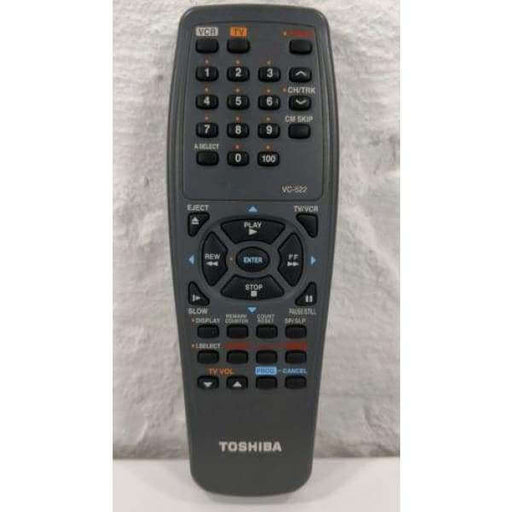 Toshiba VC-522 VCR Remote Control for W522 W528 W422 W511 W512 W622 W625