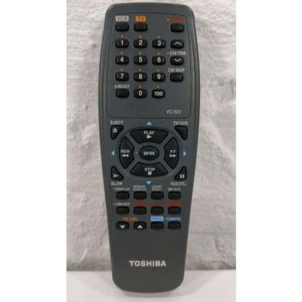 Toshiba VC-522 VCR Remote Control for W522 W528 W422 W511 W512 W622 W625 - Remote Controls