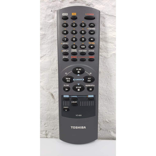 Toshiba VC-655 VCR Remote for M655 M655C W602 W602C W604 W607 W607C W712