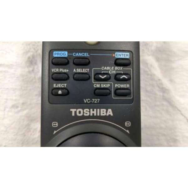 Toshiba VC-727 VCR Remote Control for W727
