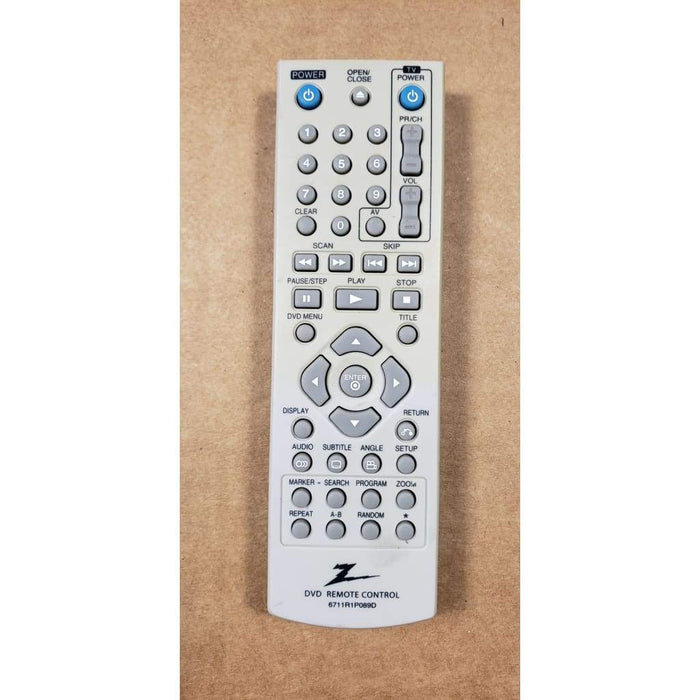 Zenith 6711R1P089D DVD Remote Control